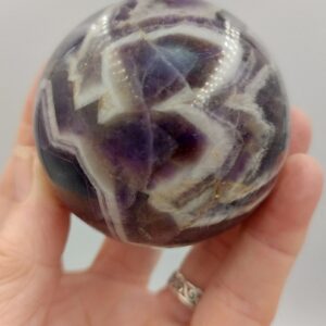 Chevron Amethyst Sphere 6cm