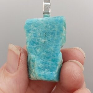 Raw Amazonite Pendant