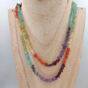 7 Chakra Chip Necklace
