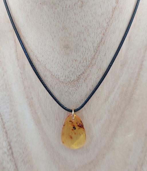 Amber Teardrop Necklace