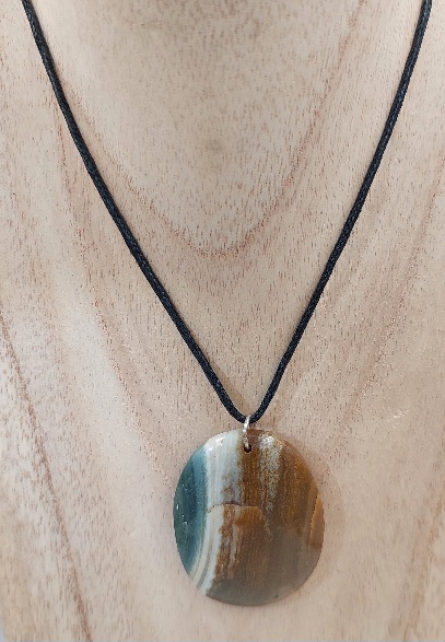 Jasper Oval Shaped Necklace