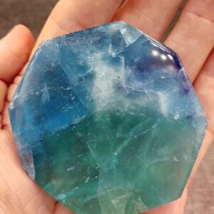 Polished Fluorite Octagon 6cm