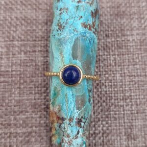 Round Lapis Lazuli Ring