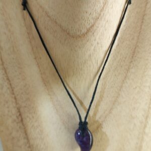 Amethyst Magatama Necklace