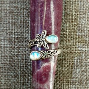 Ring with dragonfly and Blue Moon