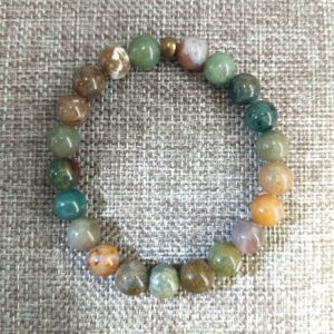Indian Agate Bracelet with 8mm beads