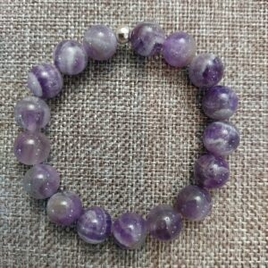 Light Amethyst Bracelet with 10mm beads