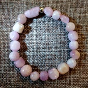 Kunzite Nugget Bracelet Large beads