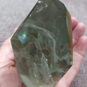 Freeform Faceted Gaia Stone Prism