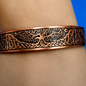 Magnetic Copper Bangle with Tree of Life