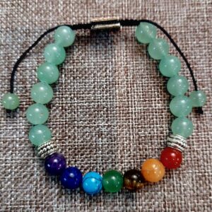 7 Chakra Bracelet with Aventurine 8mm beads