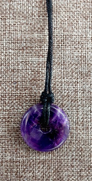 Amethyst Pi Stone Necklace