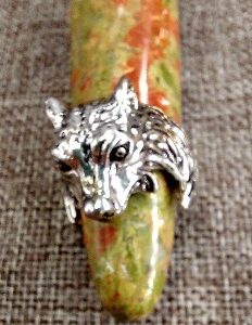 Wolf Head Ring
