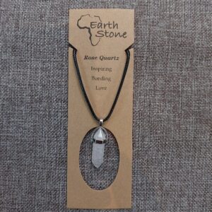 Rose Quartz Prism Necklace