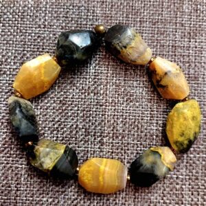 Bumblebee Jasper Bracelet with nuggets