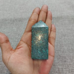 African Turquoise Prism With Hematite 7.5cm