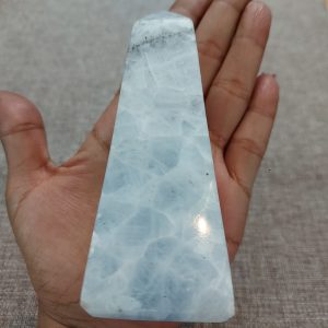 Blue Calcite Obelisk Prism 11.3cm